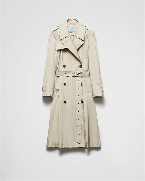 trench coat prada homme|Agave Light Technical Fabric Trench Coat .